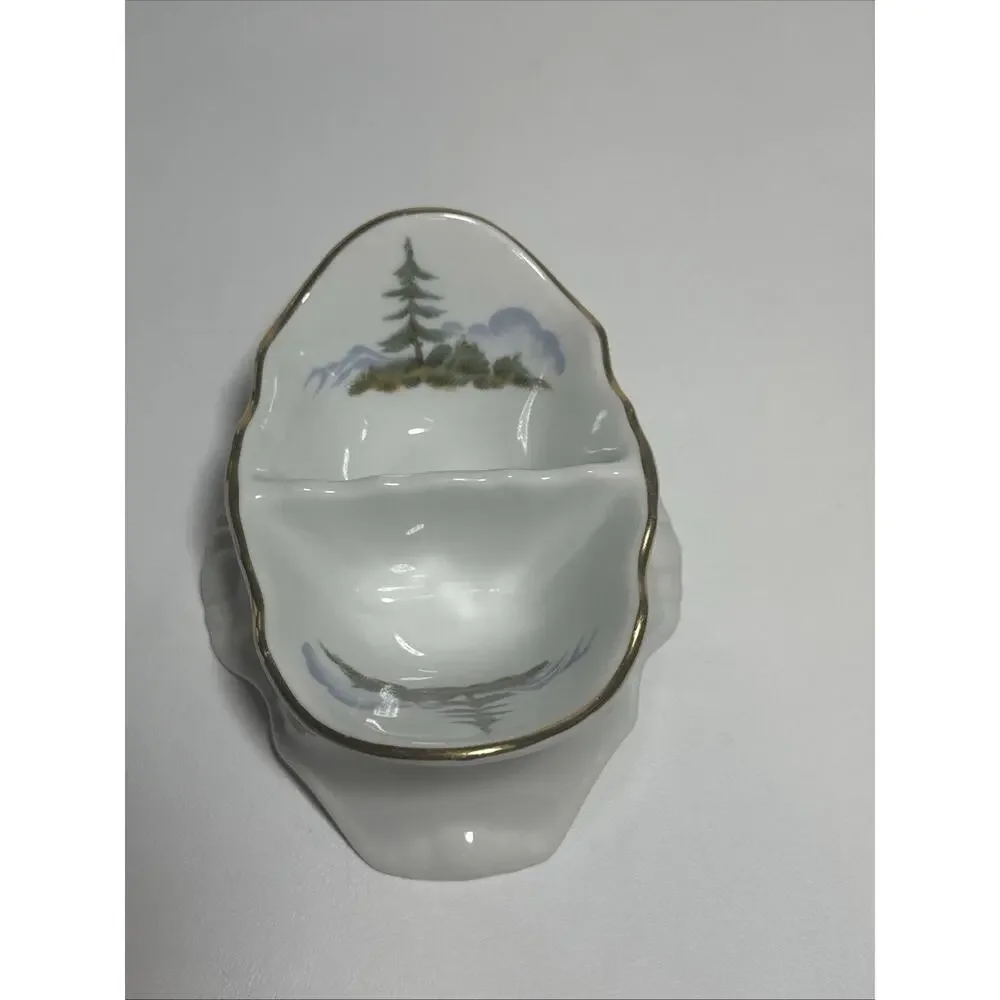 Vintage Czech Republic Concordia Lesov “Double Salt Shaker” Bernadotte Porcelain